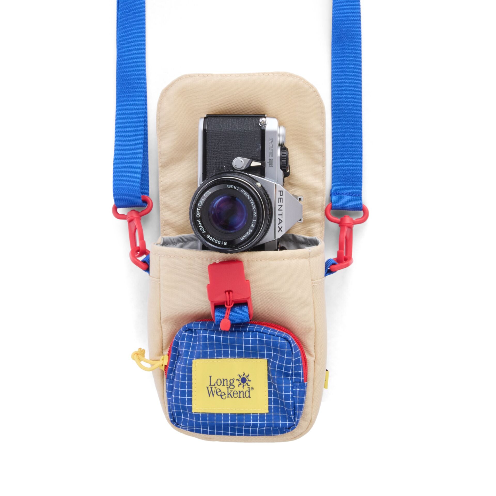 Long Weekend Crossbody Camera Pouch Creme