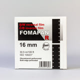 Fomapan R 100 16mm/30.5m double-sided perforated