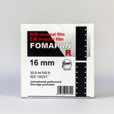 Fomapan R 100 16mm/30.5m single-sided perforated