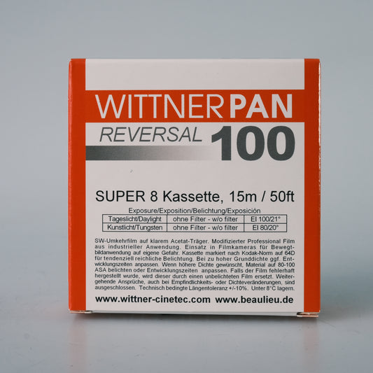 Wittnerpan Reversal 100 Super 8 Schwarzweiß