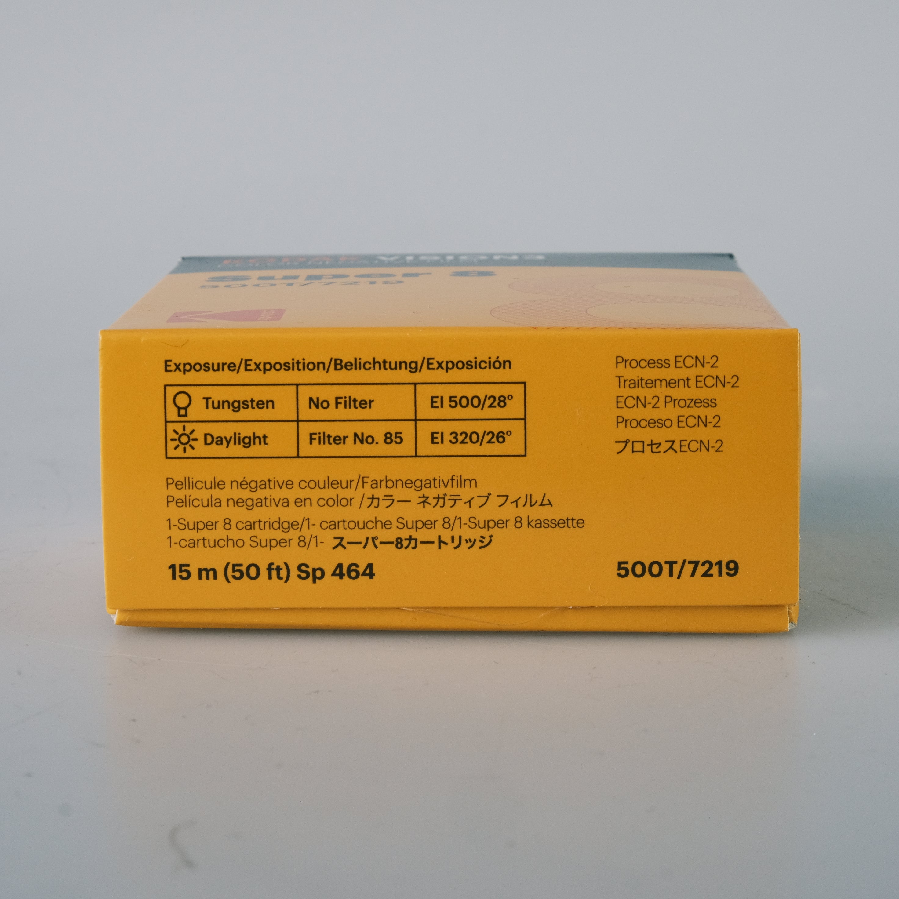 Kodak Vision3 500T 7219 Super 8 Color Negativ Film