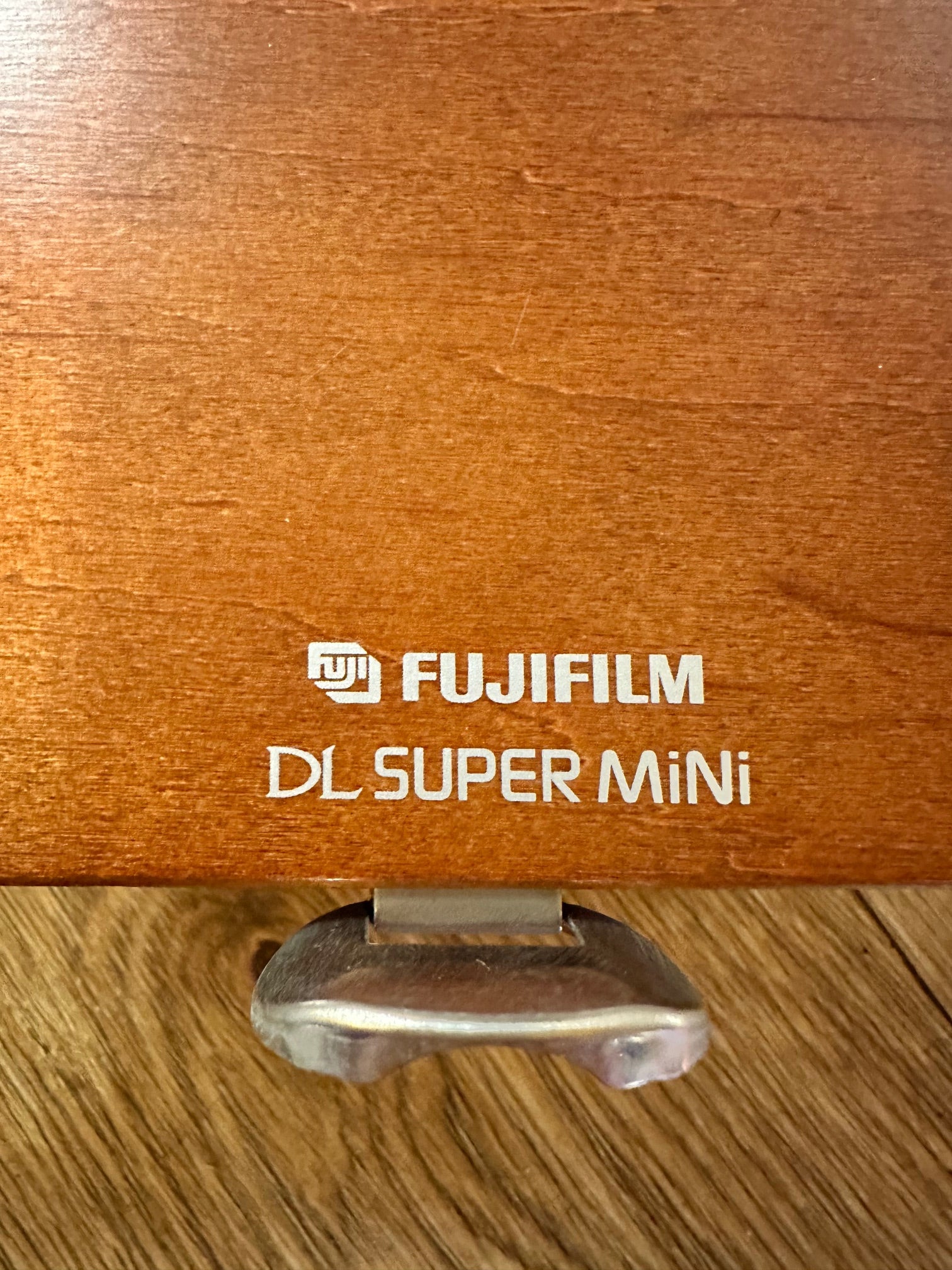 Fujifilm DL Super Mini in a wooden box