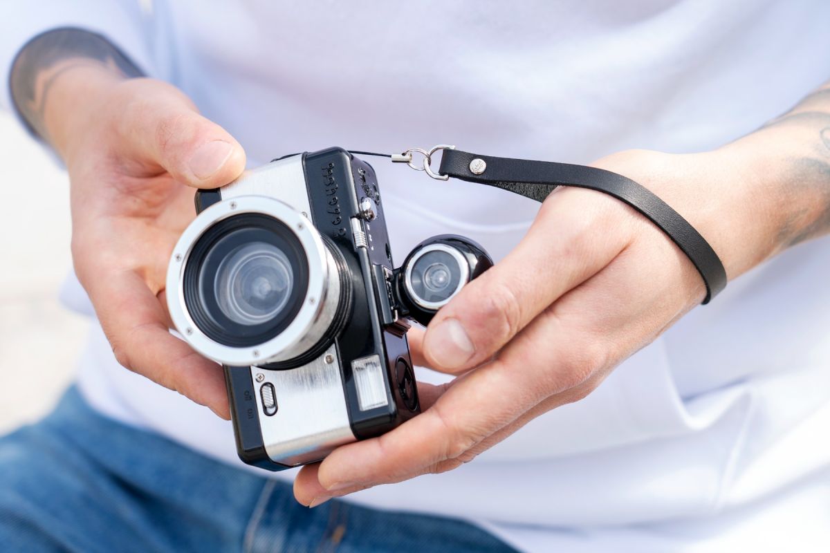 Lomography Schwarze Lederhandschlaufe