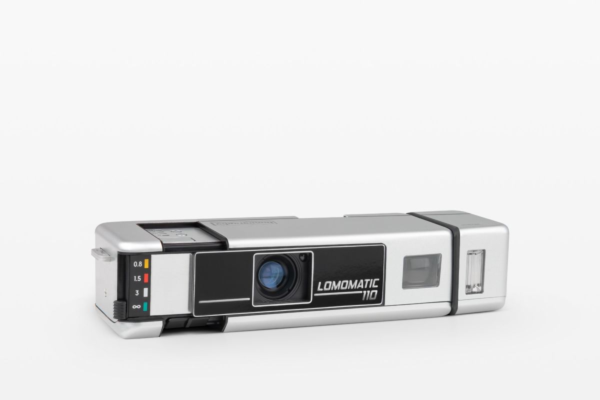Lomomatic 110 camera & flash metal 